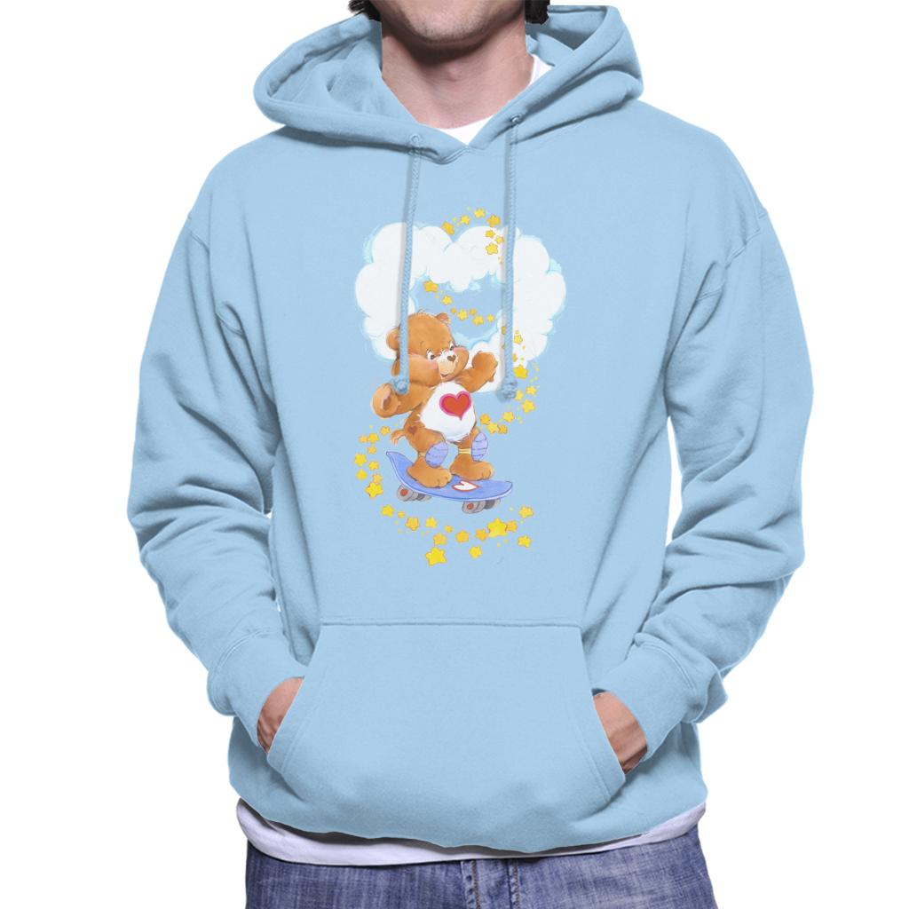 Care Bears Tenderheart Bear Stars Men's Hooded Sweatshirt-ALL + EVERY