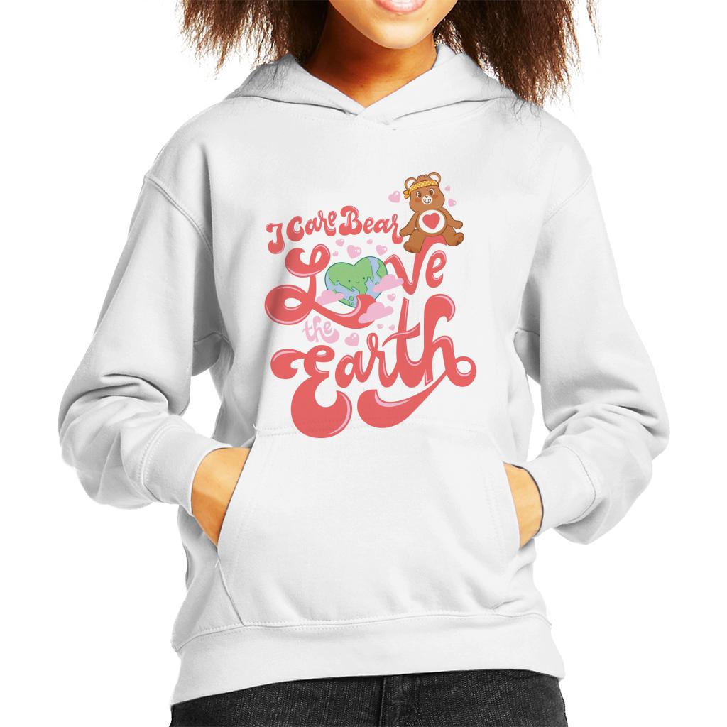 Care Bears Tenderheart Bear Love The Earth Kid's Hooded Sweatshirt-ALL + EVERY