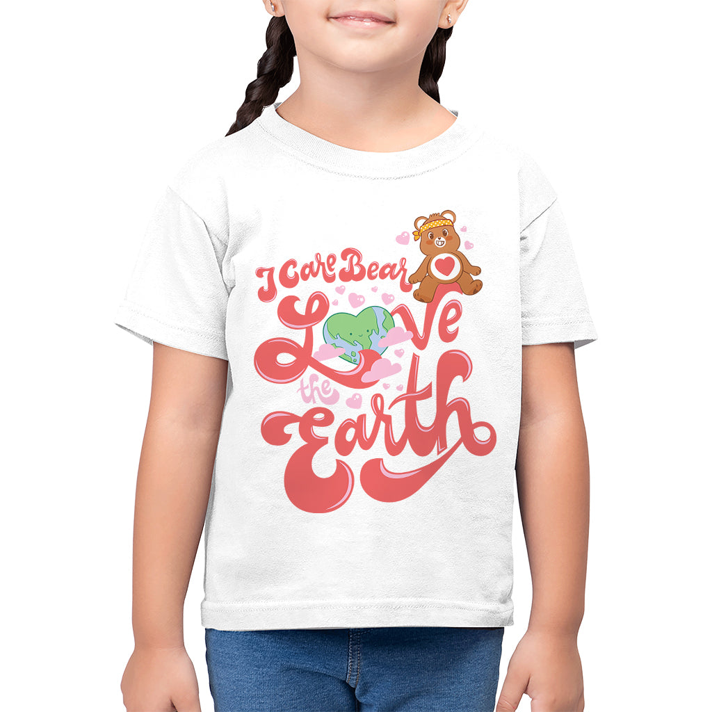 Care Bears Tenderheart Bear Love The Earth Kid's T-Shirt-ALL + EVERY