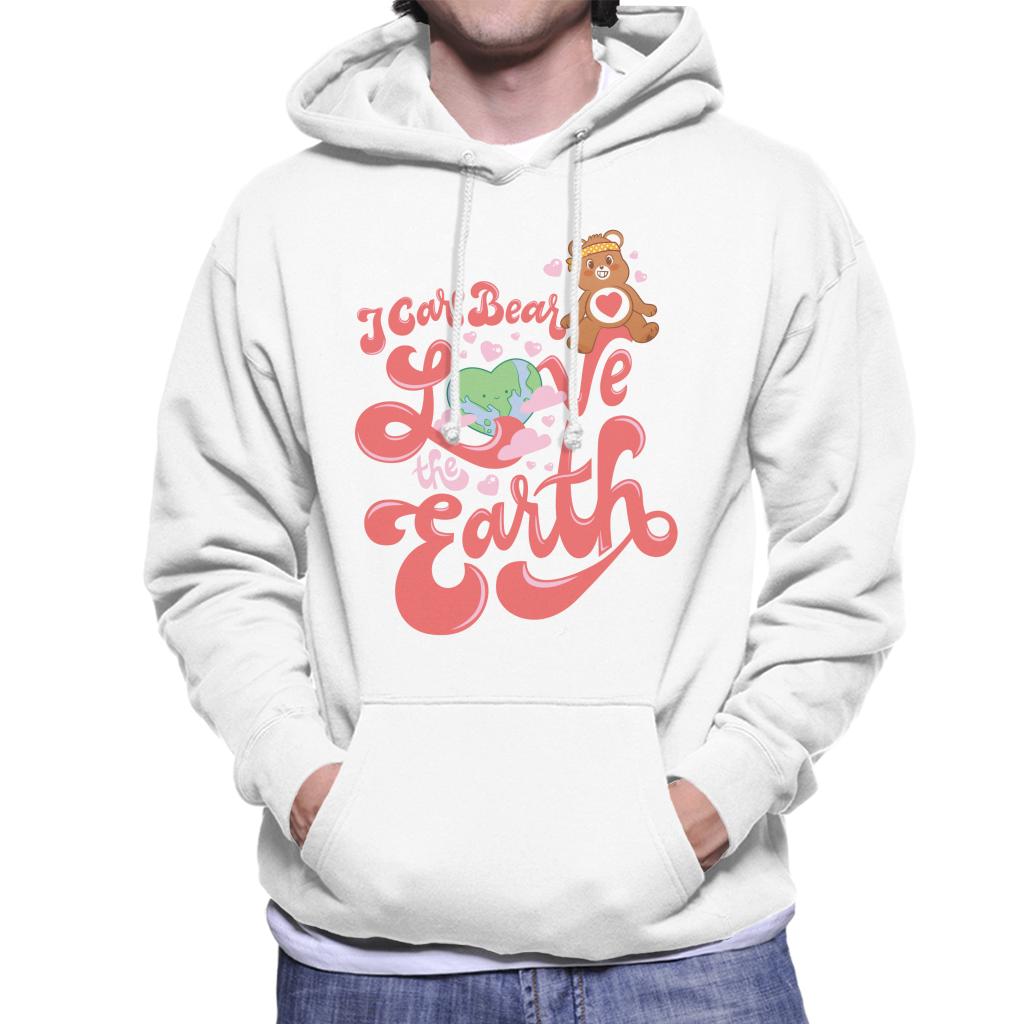 Care Bears Tenderheart Bear Love The Earth Men's Hooded Sweatshirt-ALL + EVERY