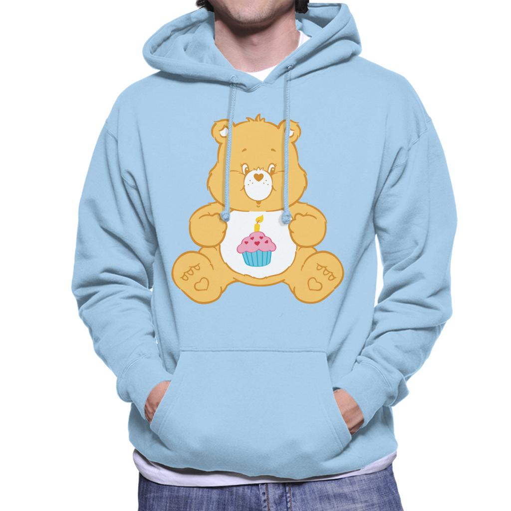 Care Bears Birthday Bear Men's Hooded Sweatshirt-ALL + EVERY