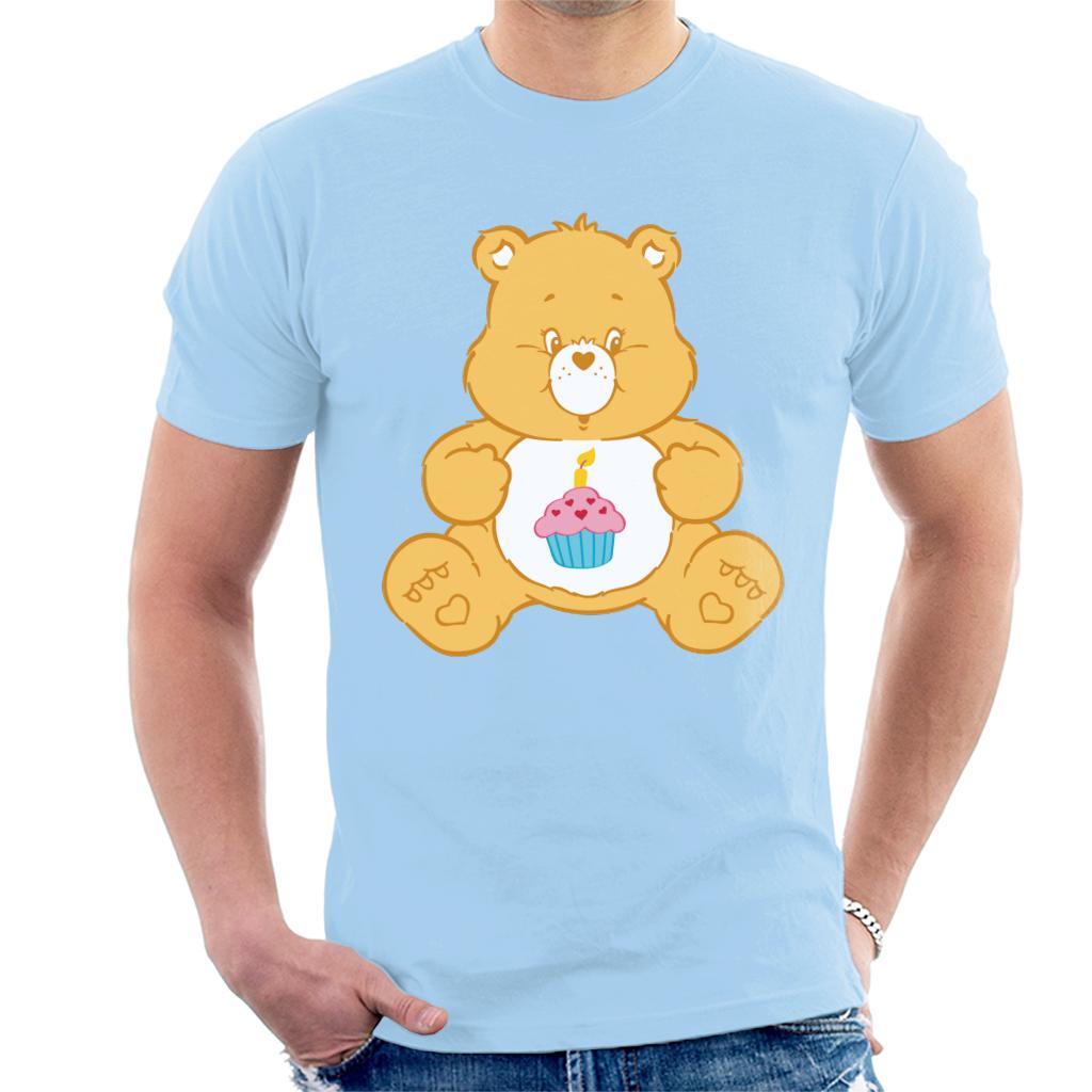 Care Bears Birthday Bear Men's T-Shirt-ALL + EVERY