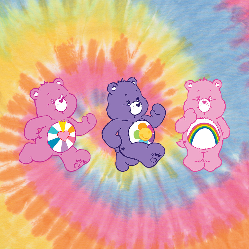 Cheer Bear and Friends Tie Dye Kids T-Shirt-ALL + EVERY