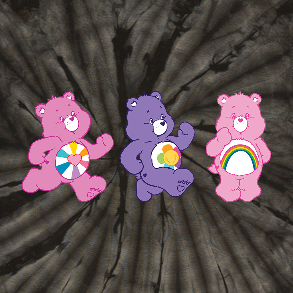 Cheer Bear and Friends Tie Dye Kids T-Shirt-ALL + EVERY