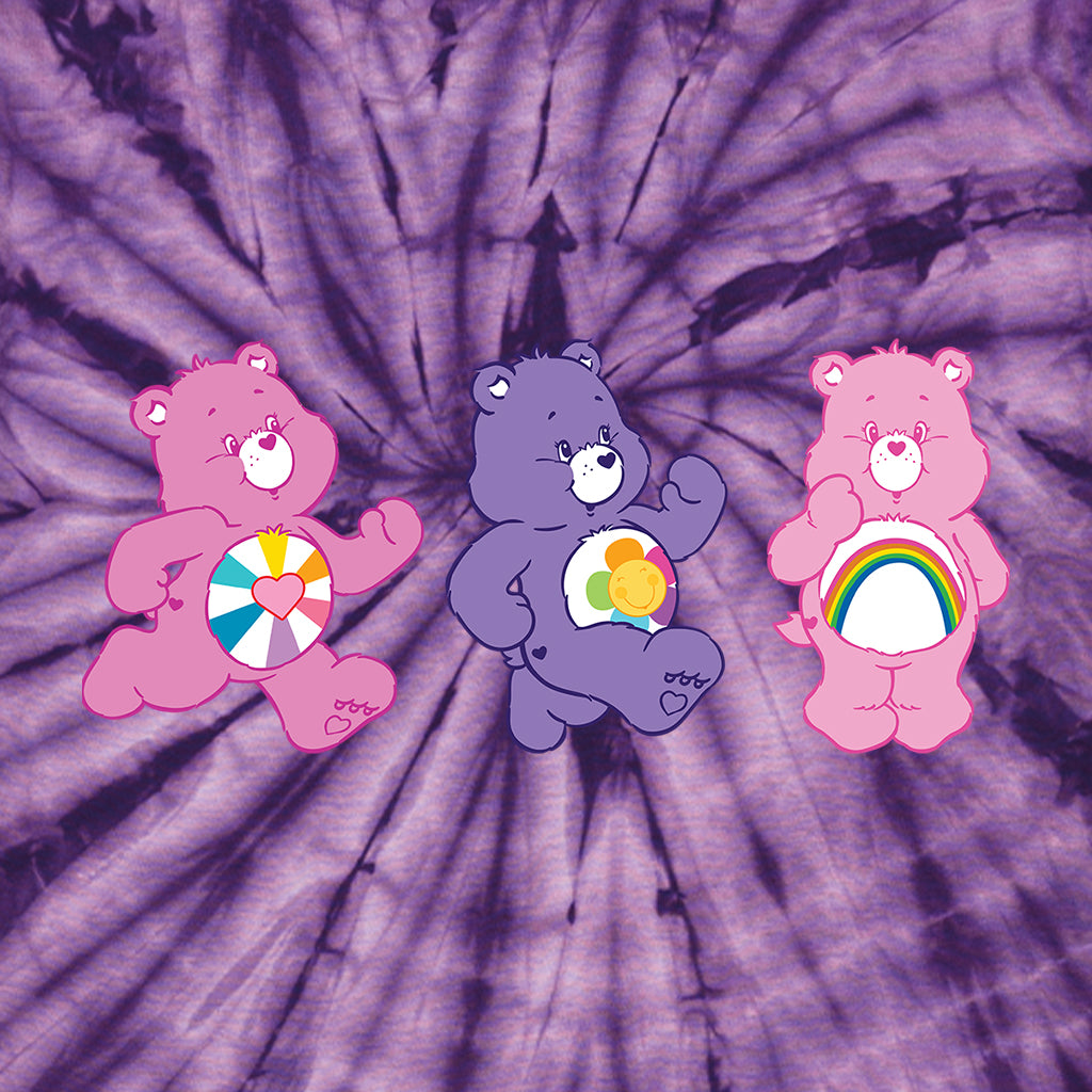 Cheer Bear and Friends Tie Dye Kids T-Shirt-ALL + EVERY