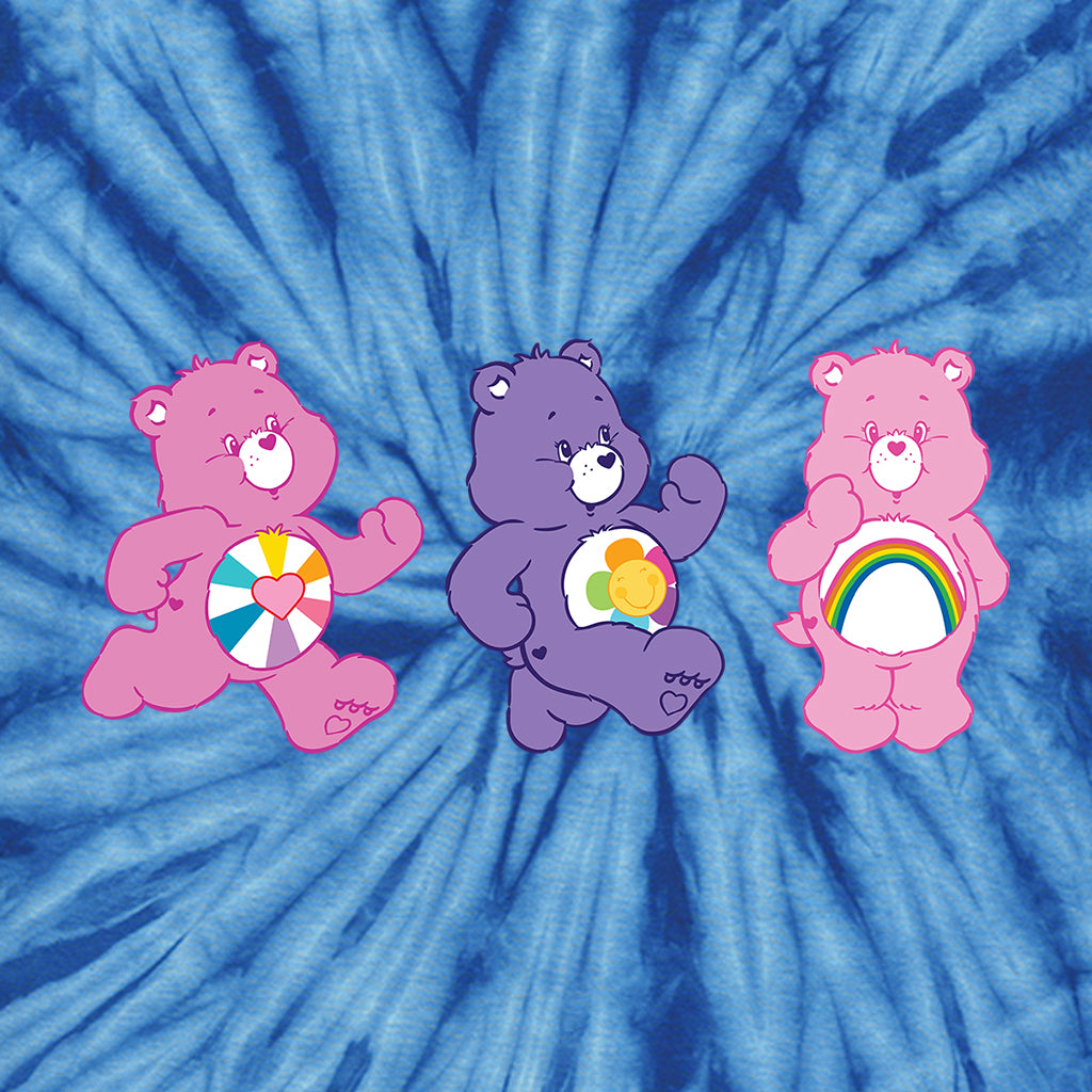 Cheer Bear and Friends Tie Dye Kids T-Shirt-ALL + EVERY