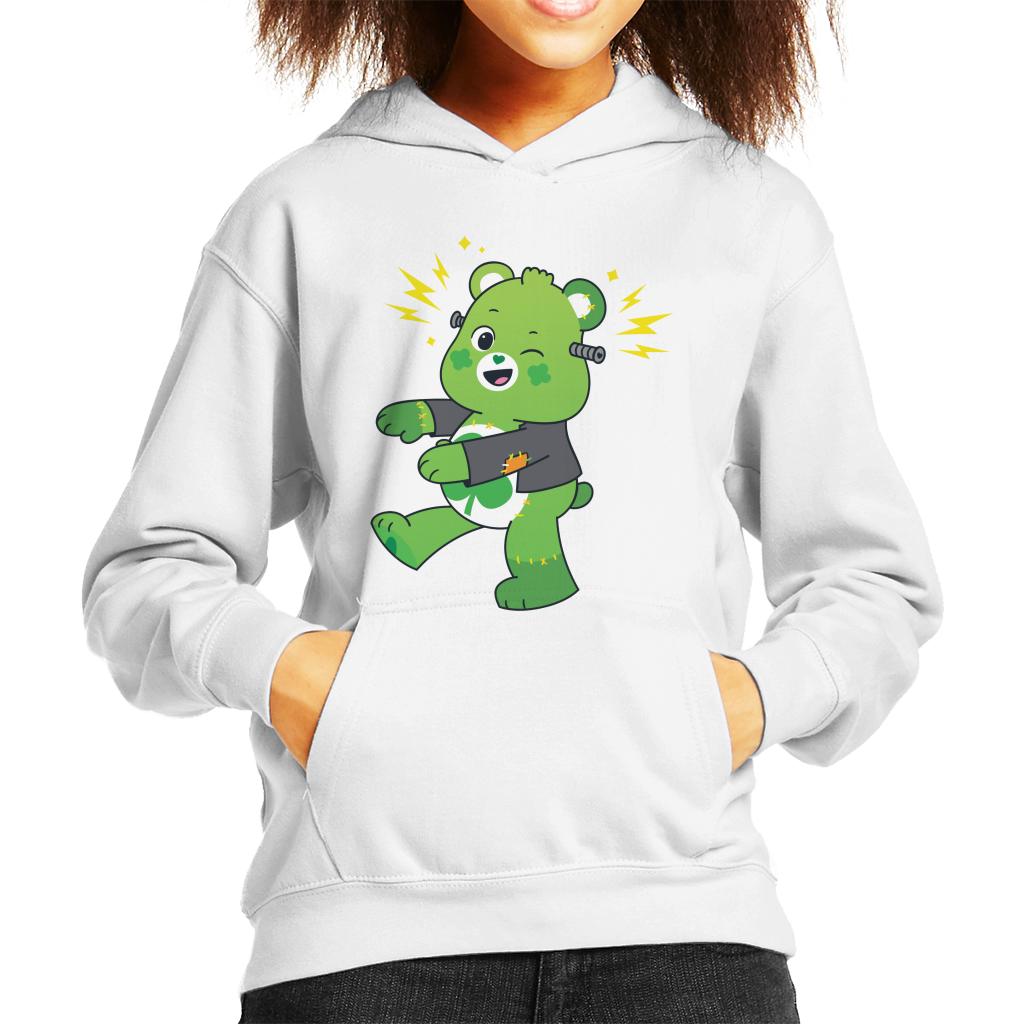 Care Bears UTM Halloween Good Luck Bear Frankenstein Kids Hooded Sweatshirt-ALL + EVERY