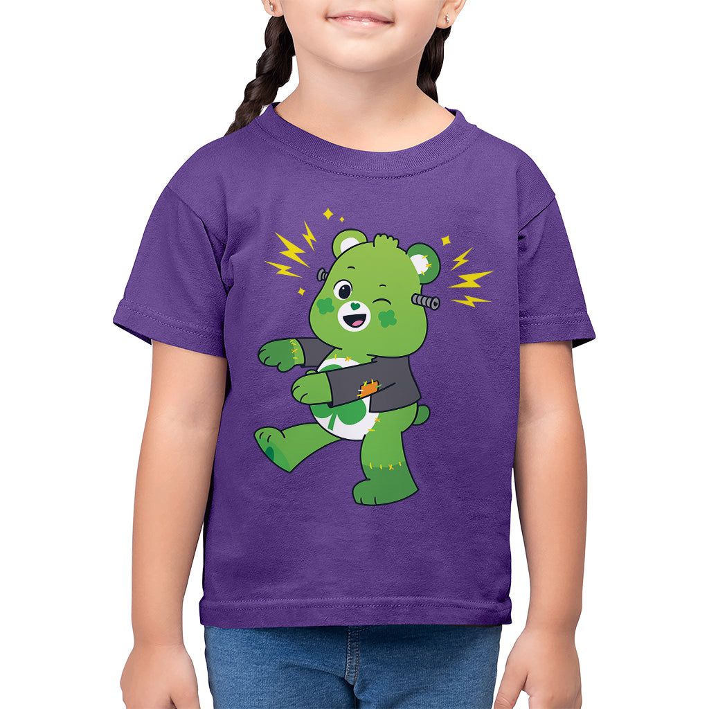 Care Bears UTM Halloween Good Luck Bear Frankenstein Kids T-Shirt-ALL + EVERY