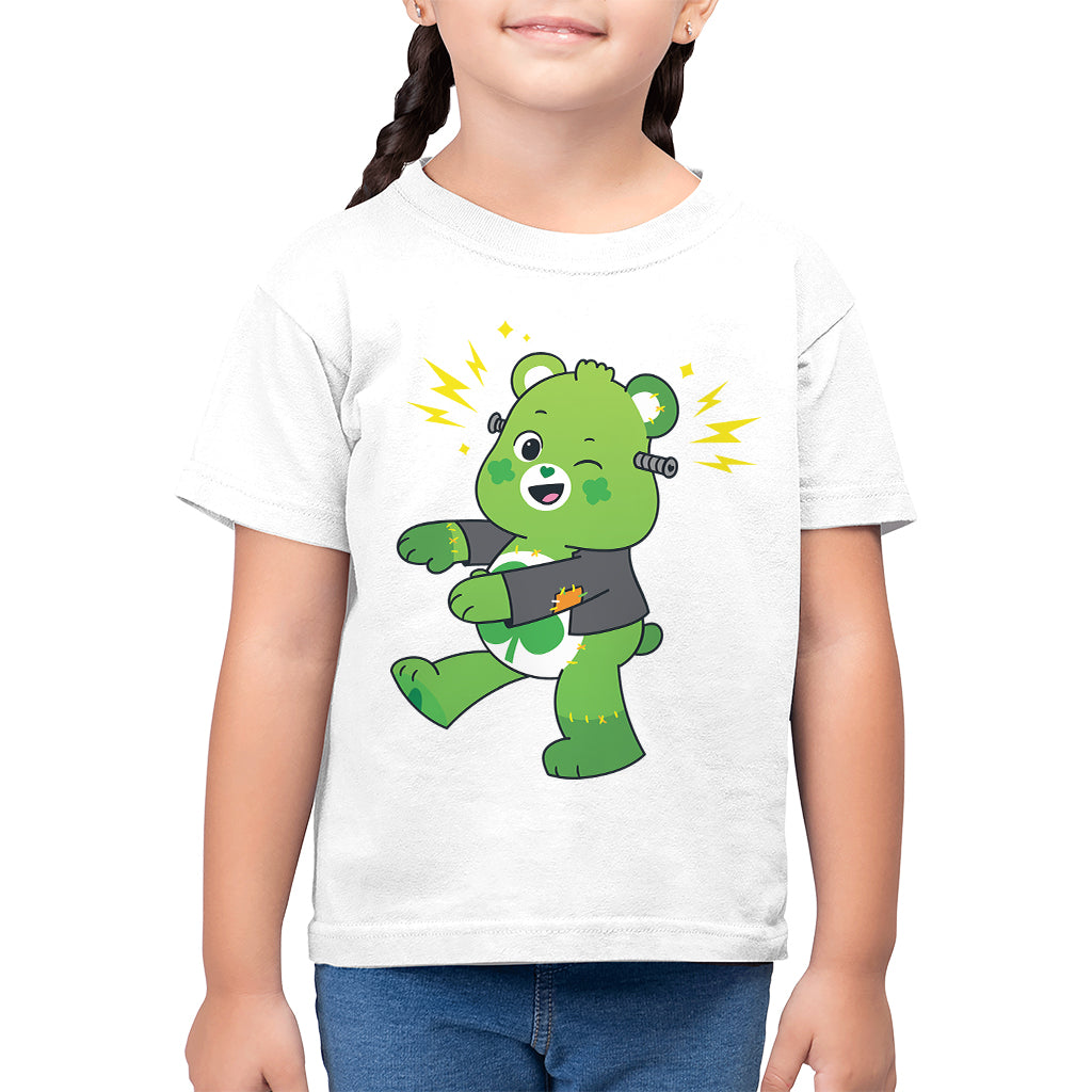 Care Bears UTM Halloween Good Luck Bear Frankenstein Kids T-Shirt-ALL + EVERY