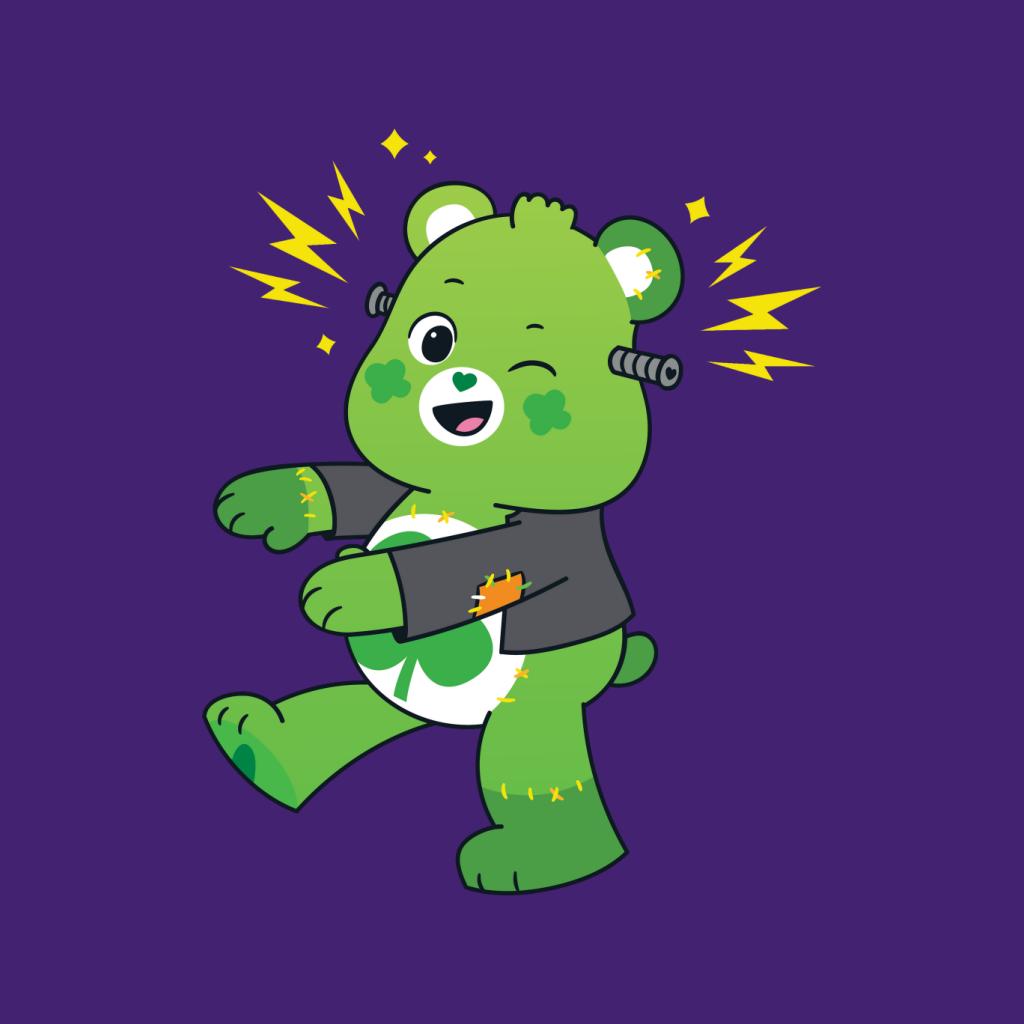 Care Bears UTM Halloween Good Luck Bear Frankenstein Women's T-Shirt-ALL + EVERY