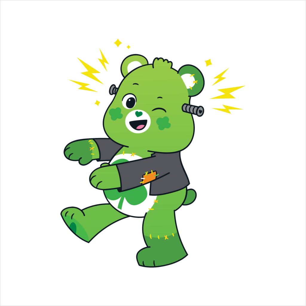 Care Bears UTM Halloween Good Luck Bear Frankenstein Men's Sweatshirt-ALL + EVERY