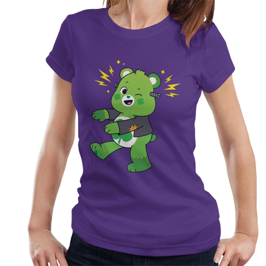 Care Bears UTM Halloween Good Luck Bear Frankenstein Women's T-Shirt-ALL + EVERY