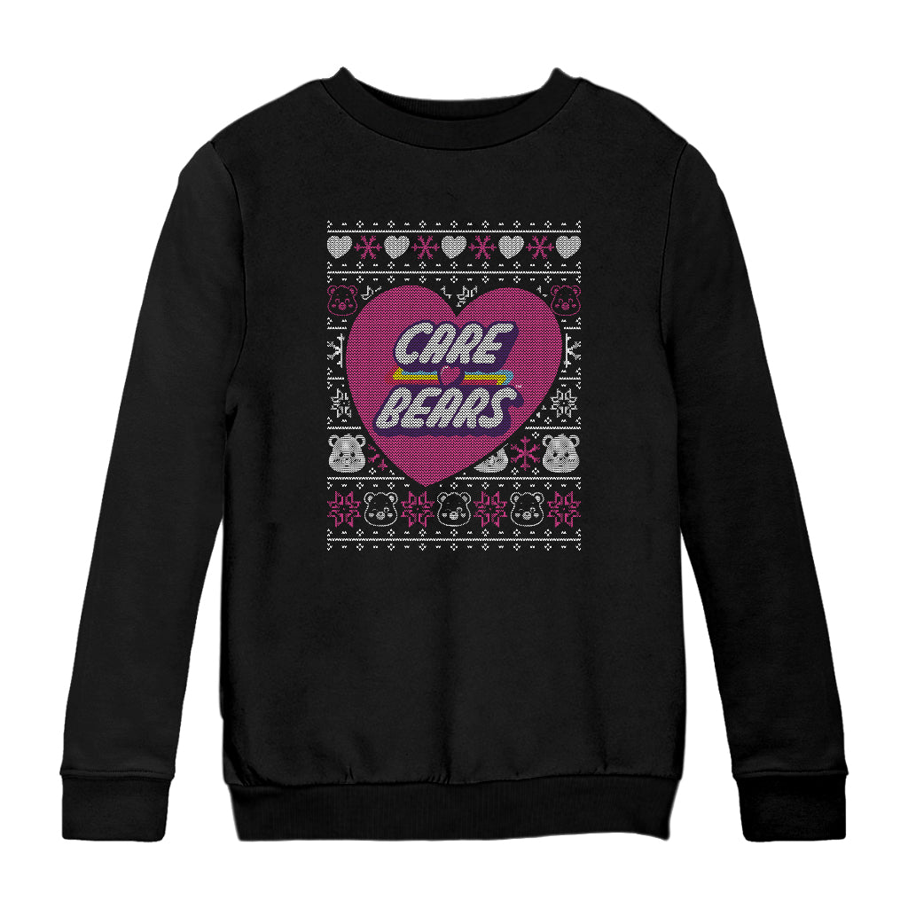 Care Bears UTM Christmas Cheer Bear Love Heart Kids Sweatshirt-ALL + EVERY