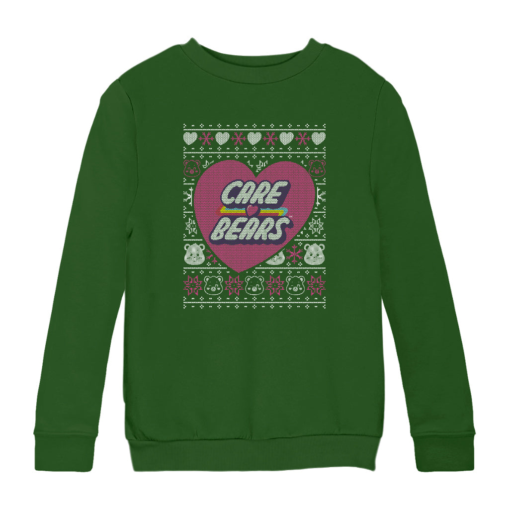 Care Bears UTM Christmas Cheer Bear Love Heart Kids Sweatshirt-ALL + EVERY