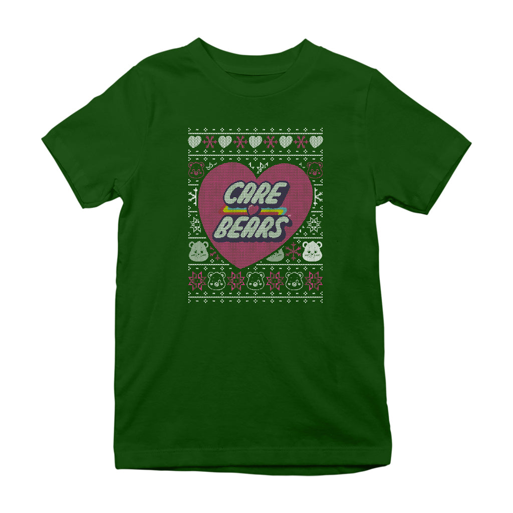 Care Bears UTM Christmas Cheer Bear Love Heart Kids T-Shirt-ALL + EVERY