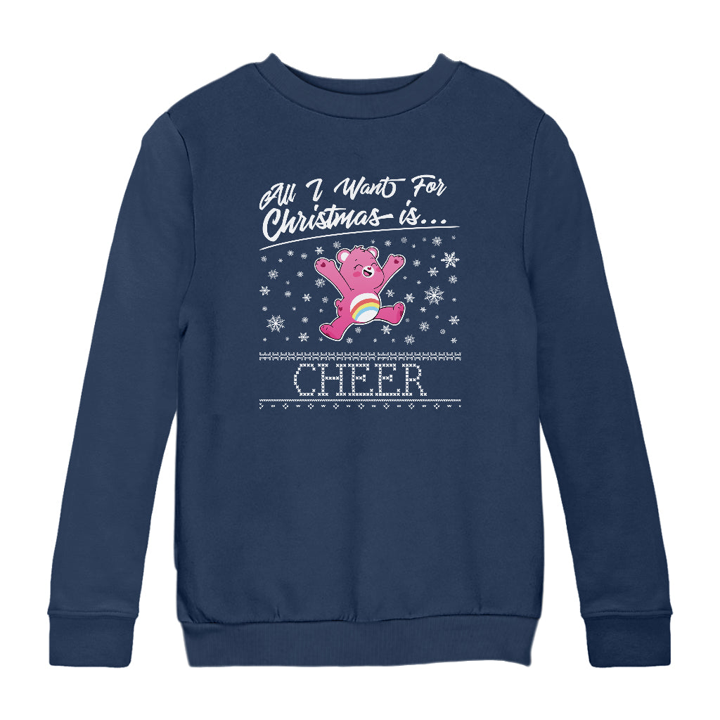 Care Bears UTM Christmas All I Want For Christmas Is Cheer Kids Sweatshirt-ALL + EVERY