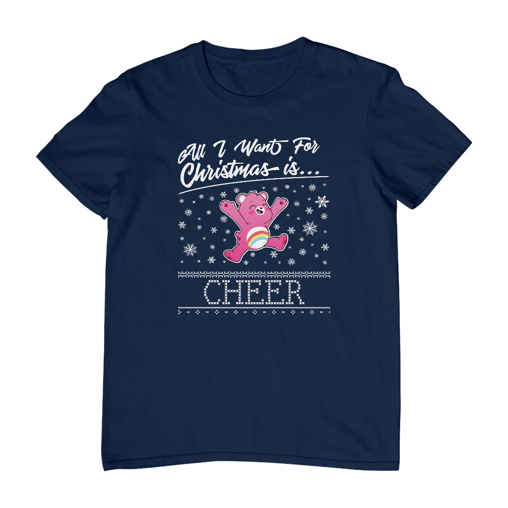 Care Bears UTM Christmas All I Want For Christmas Is Cheer Men's T-Shirt-ALL + EVERY