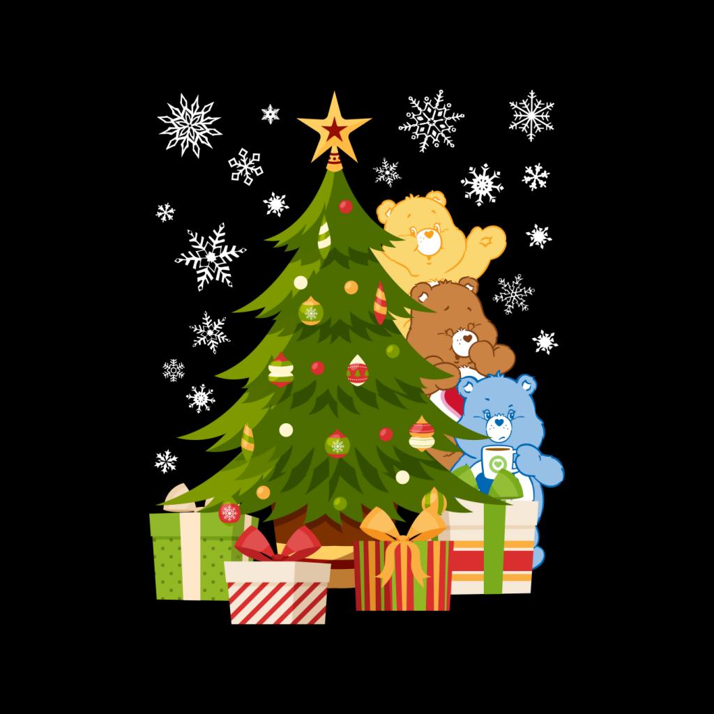 Care Bears Christmas Behind The Christmas Tree Men's Sweatshirt-ALL + EVERY