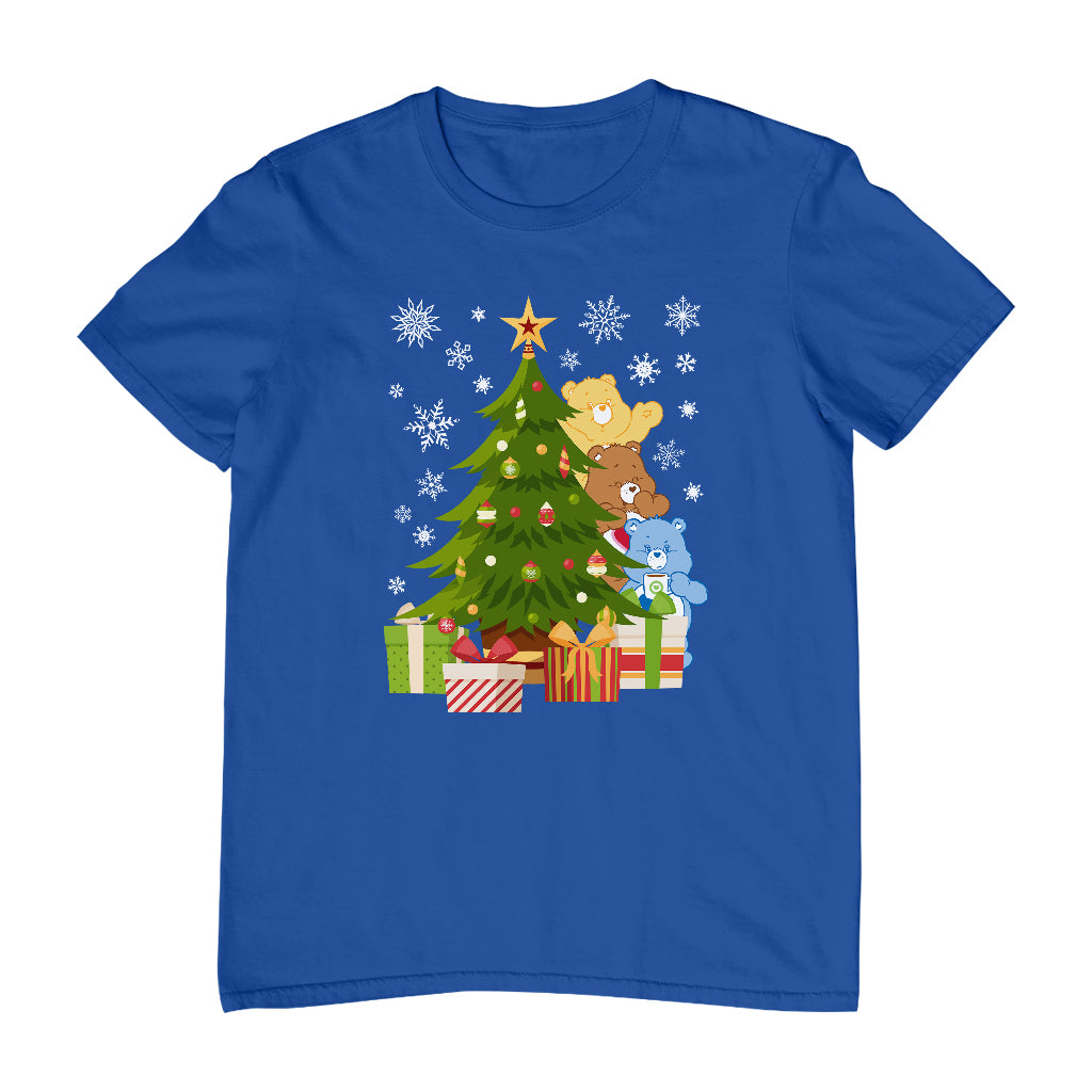 Care Bears Christmas Behind The Christmas Tree Men's T-Shirt-ALL + EVERY