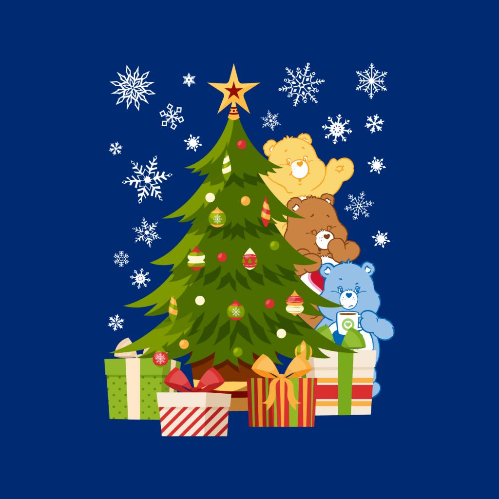 Care Bears Christmas Behind The Christmas Tree Men's Sweatshirt-ALL + EVERY