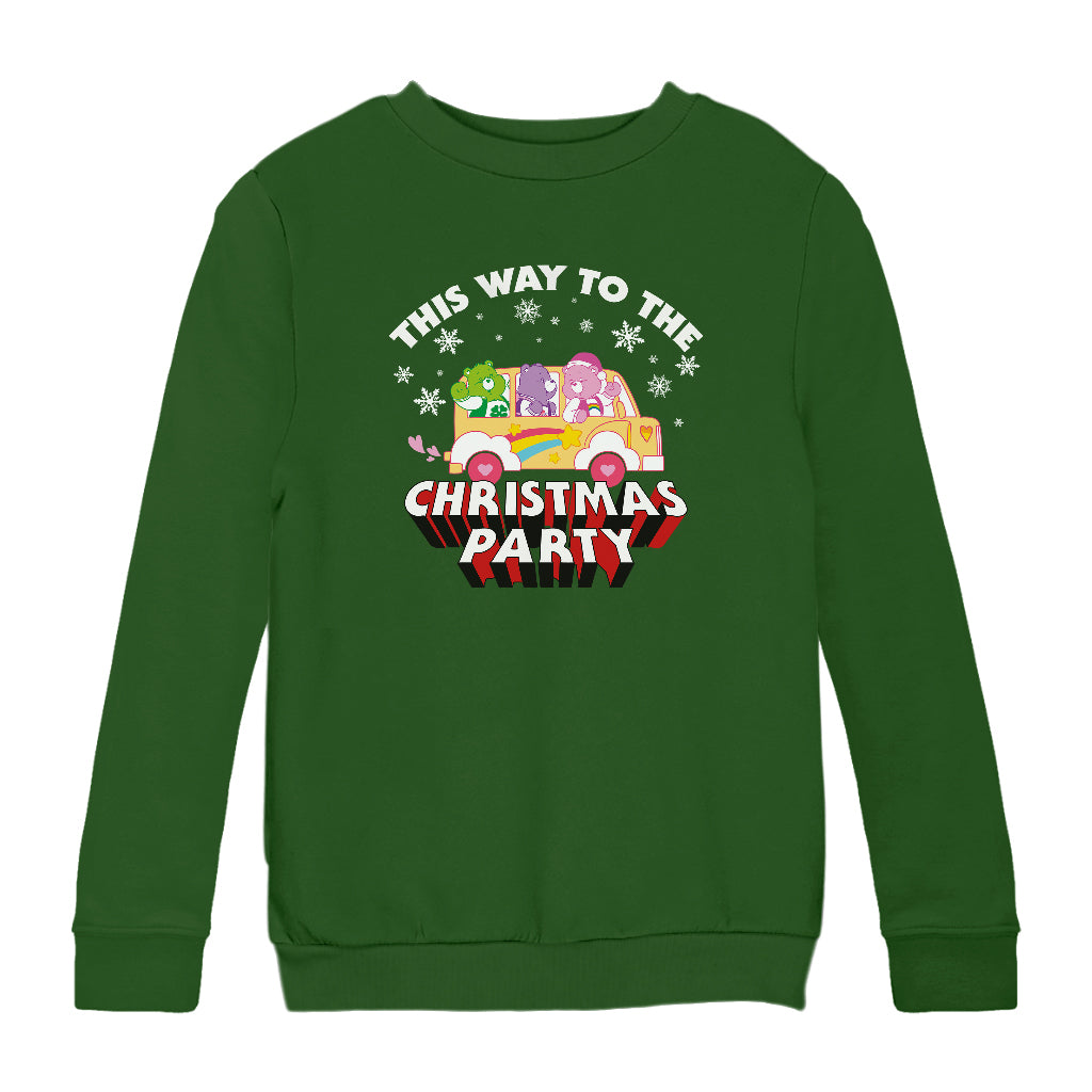 Care Bears Christmas This Way To The Christmas Party Kids Sweatshirt-ALL + EVERY