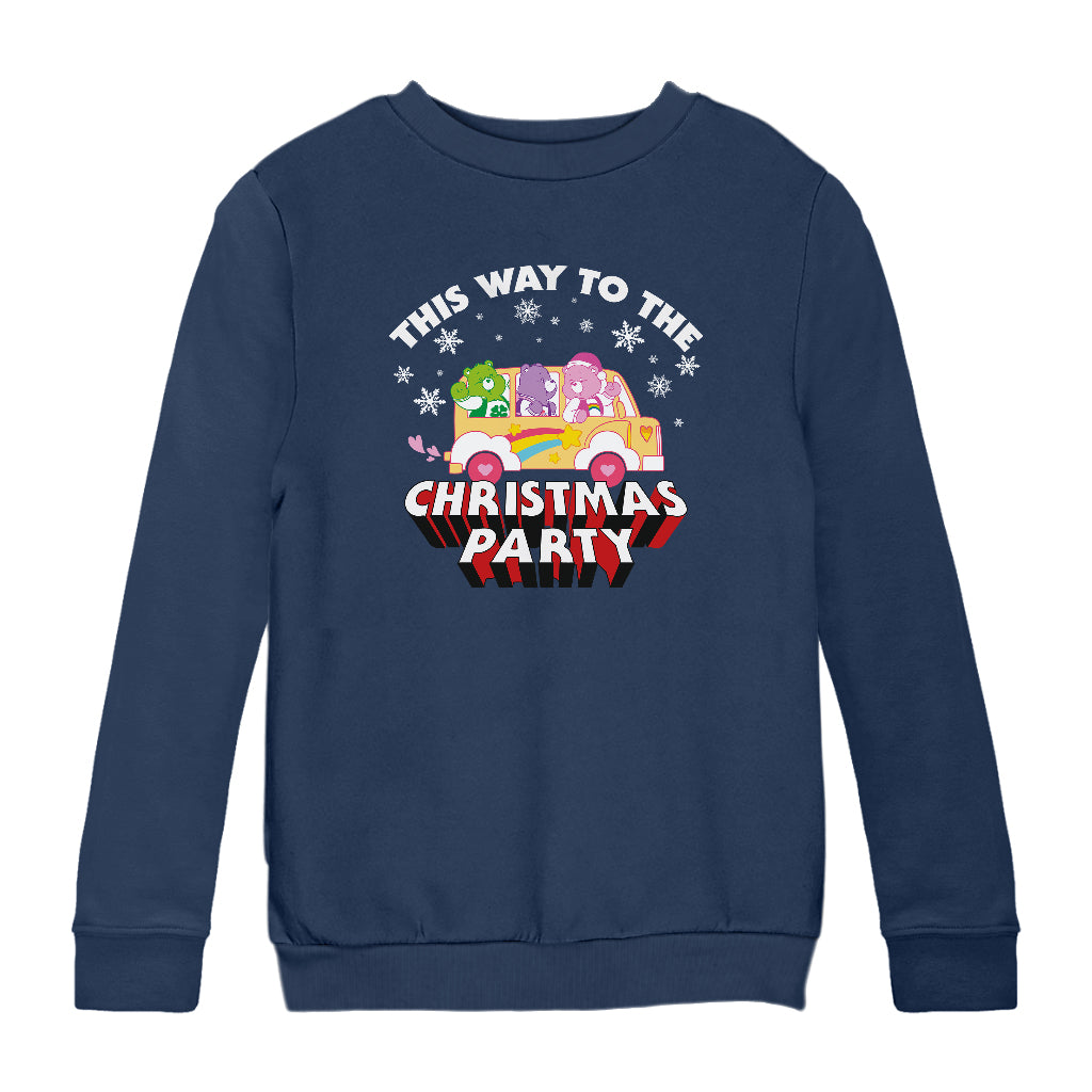 Care Bears Christmas This Way To The Christmas Party Kids Sweatshirt-ALL + EVERY