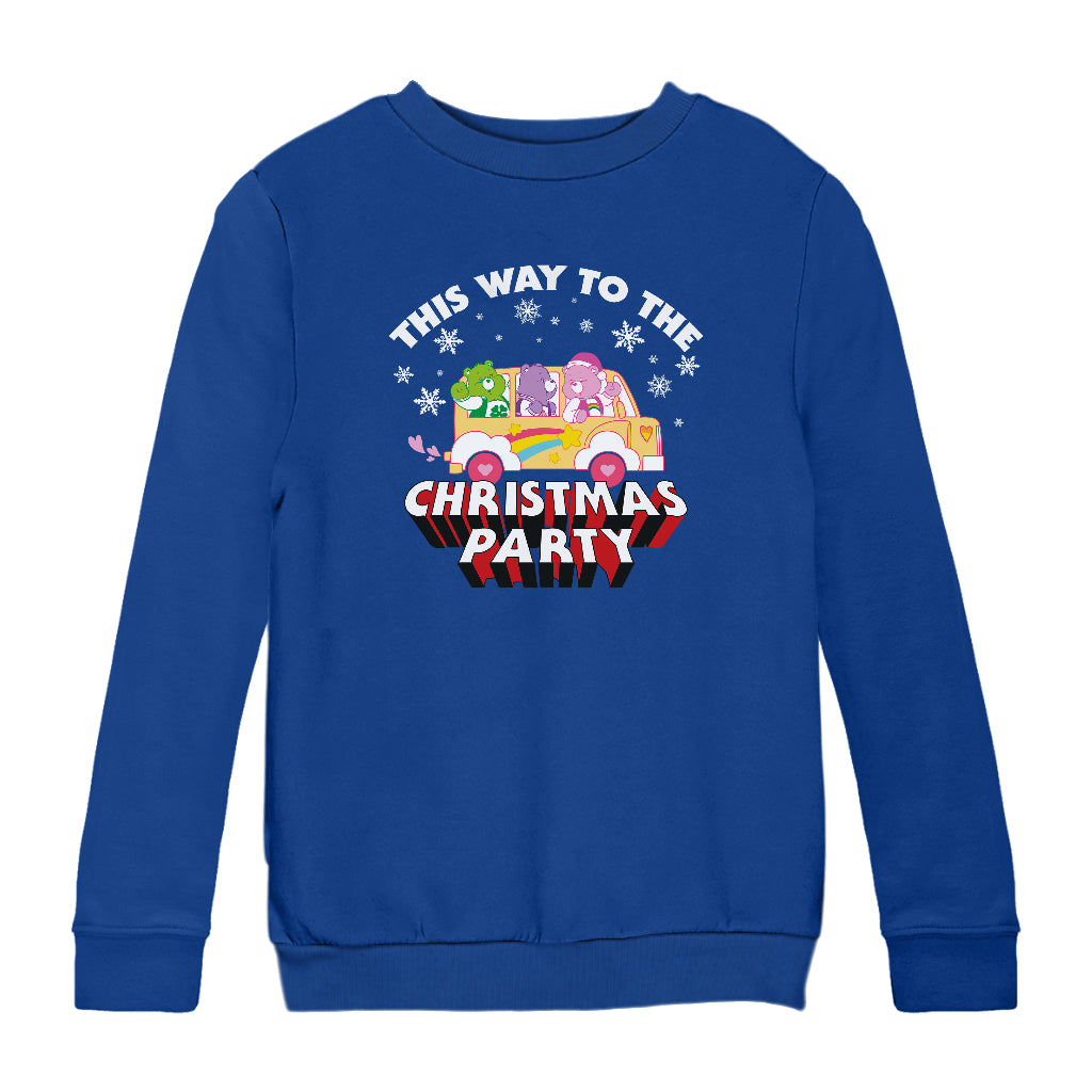 Care Bears Christmas This Way To The Christmas Party Kids Sweatshirt-ALL + EVERY