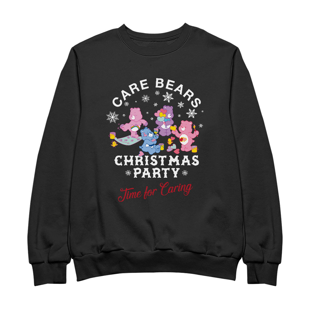 Care Bears Christmas Party Time For Caring Women's Sweatshirt-ALL + EVERY