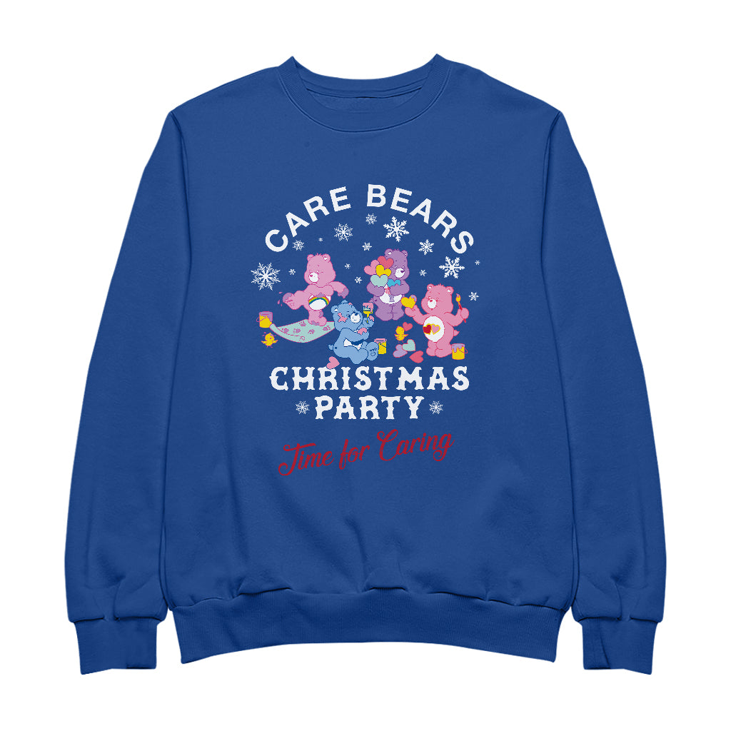 Care Bears Christmas Party Time For Caring Women's Sweatshirt-ALL + EVERY