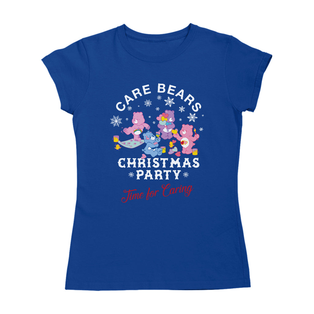 Care Bears Christmas Party Time For Caring Women's T-Shirt-ALL + EVERY