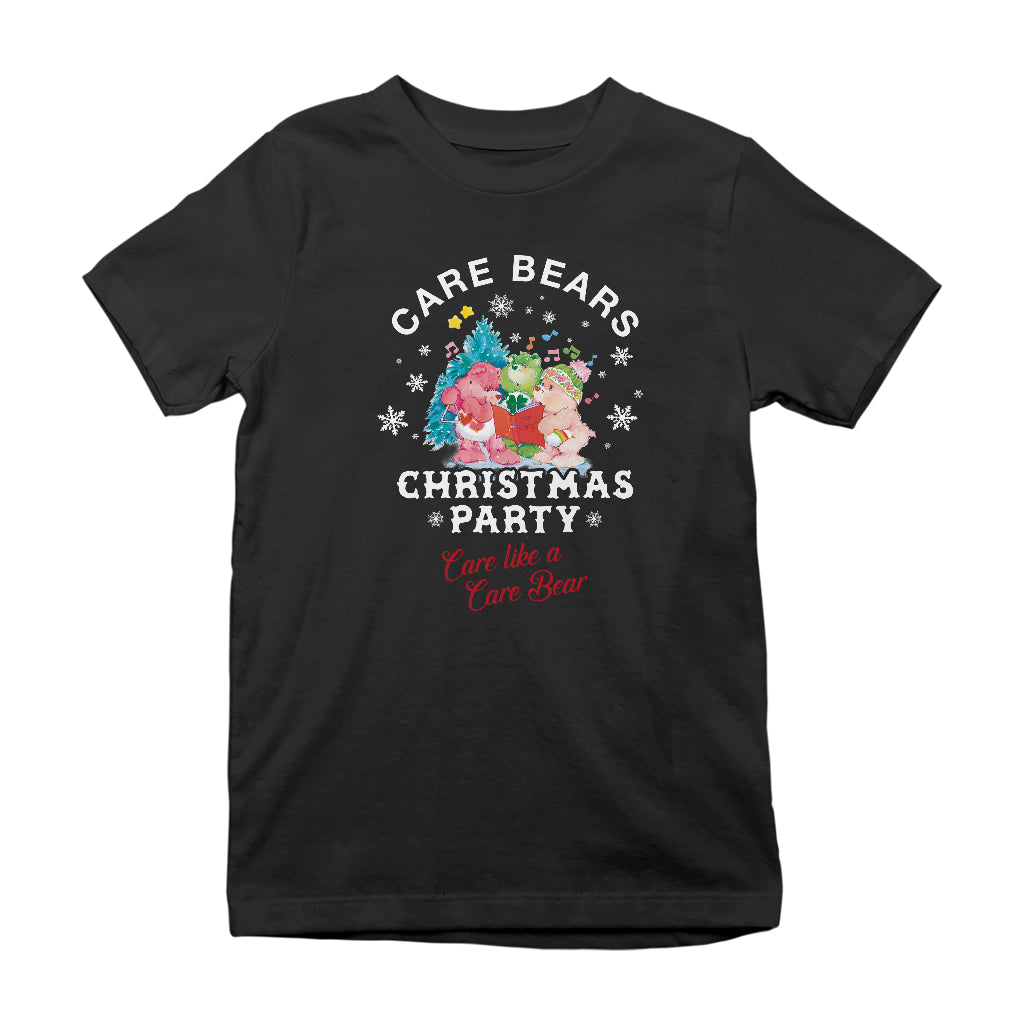 Care Bears Christmas Party Care Like A Care Bear Kids T-Shirt-ALL + EVERY