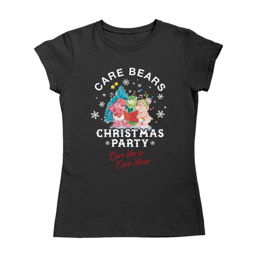 Care Bears Christmas Party Care Like A Care Bear Women's T-Shirt-ALL + EVERY