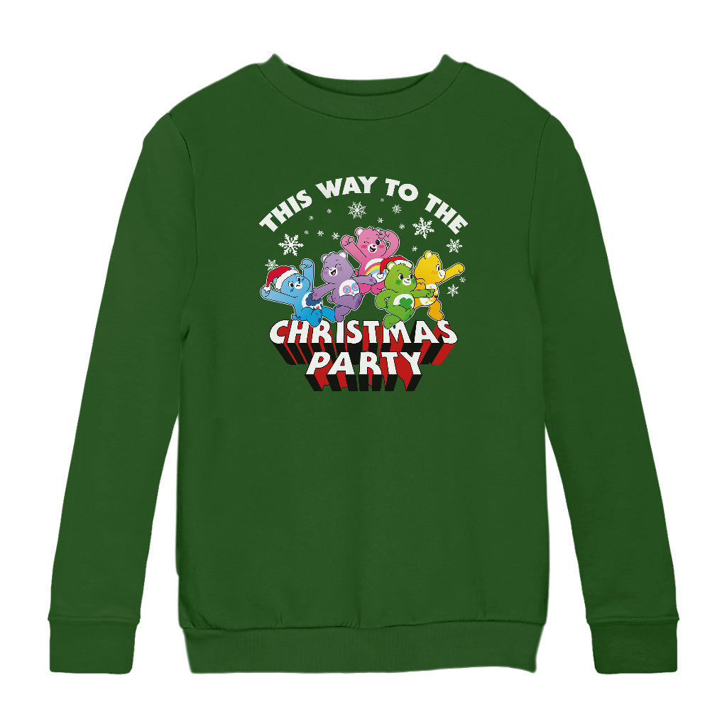 Care Bears UTM Christmas Party Excitement Kids Sweatshirt-ALL + EVERY
