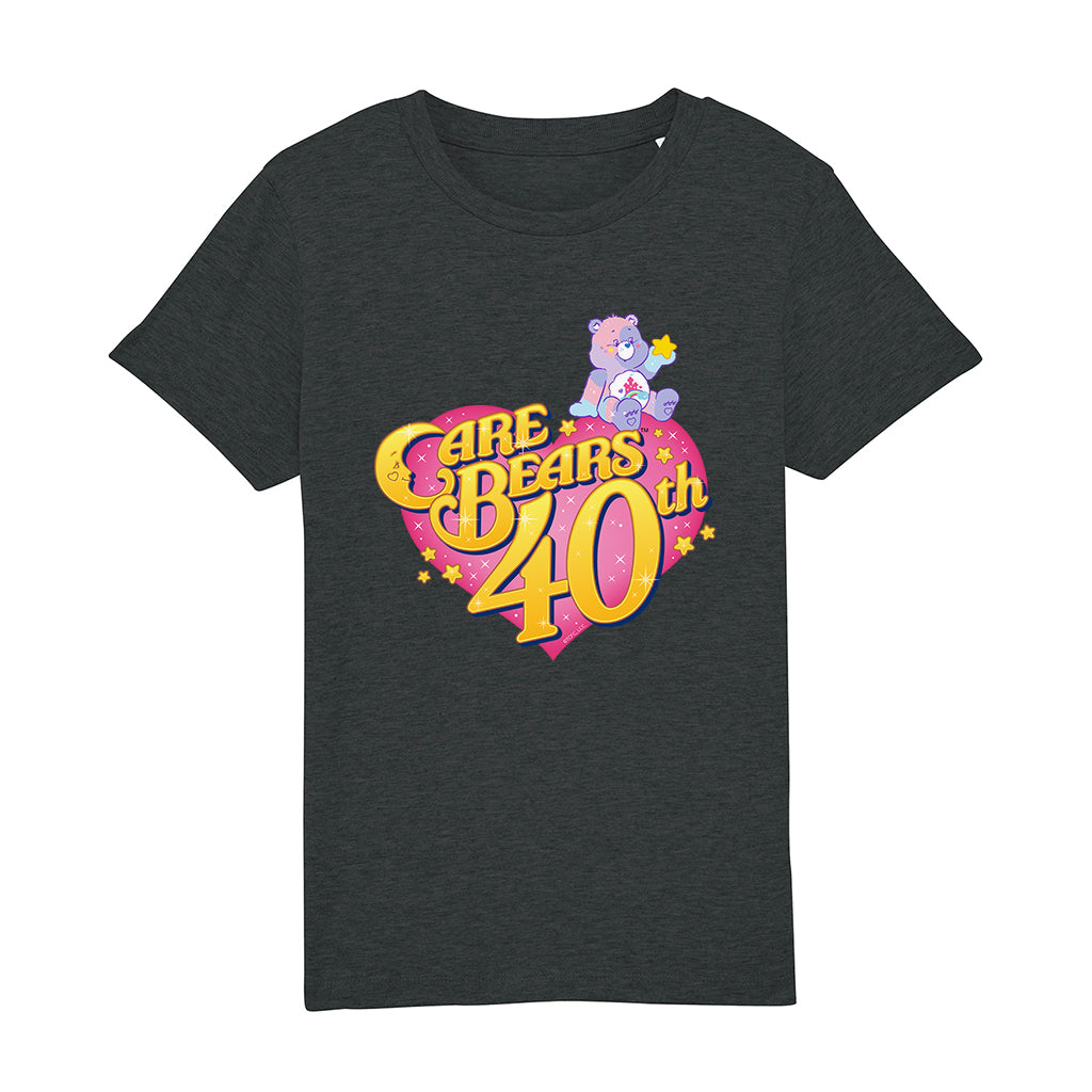 Care Bears 40th Anniversary Care A Lot Kids Organic T-Shirt-ALL + EVERY