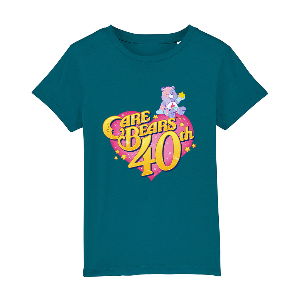 Care Bears 40th Anniversary Care A Lot Kids Organic T-Shirt-ALL + EVERY