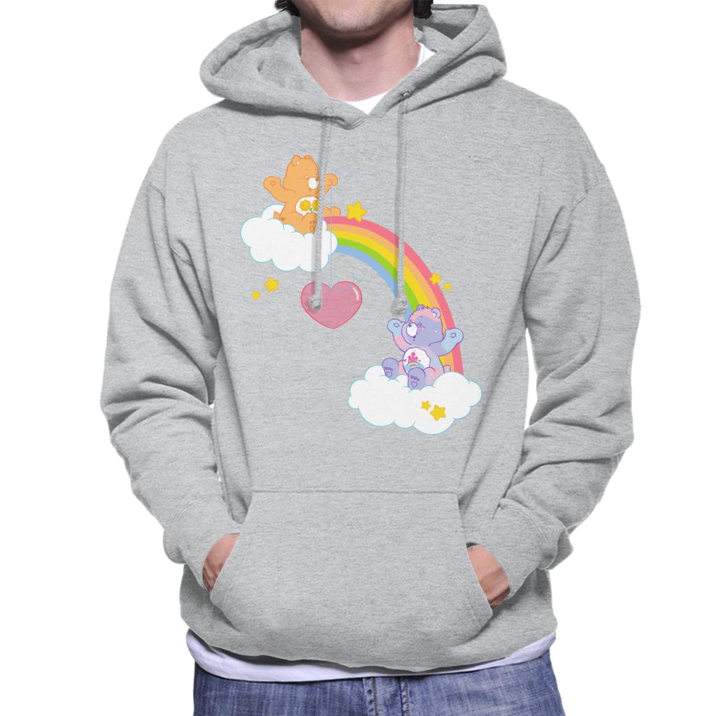 Care Bears Friend And Best Friend Bear Men's Hooded Sweatshirt-ALL + EVERY