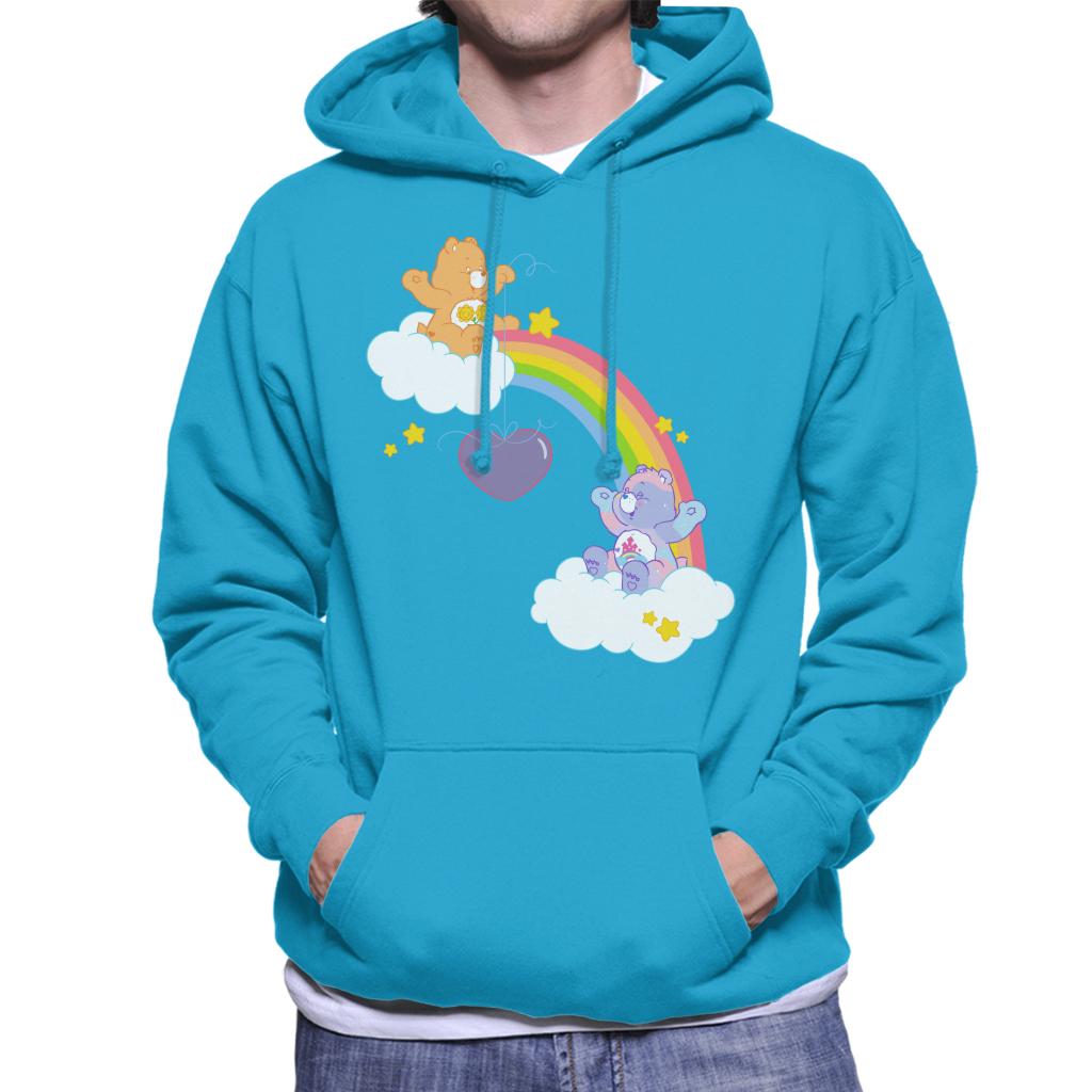 Care Bears Friend And Best Friend Bear Men's Hooded Sweatshirt-ALL + EVERY