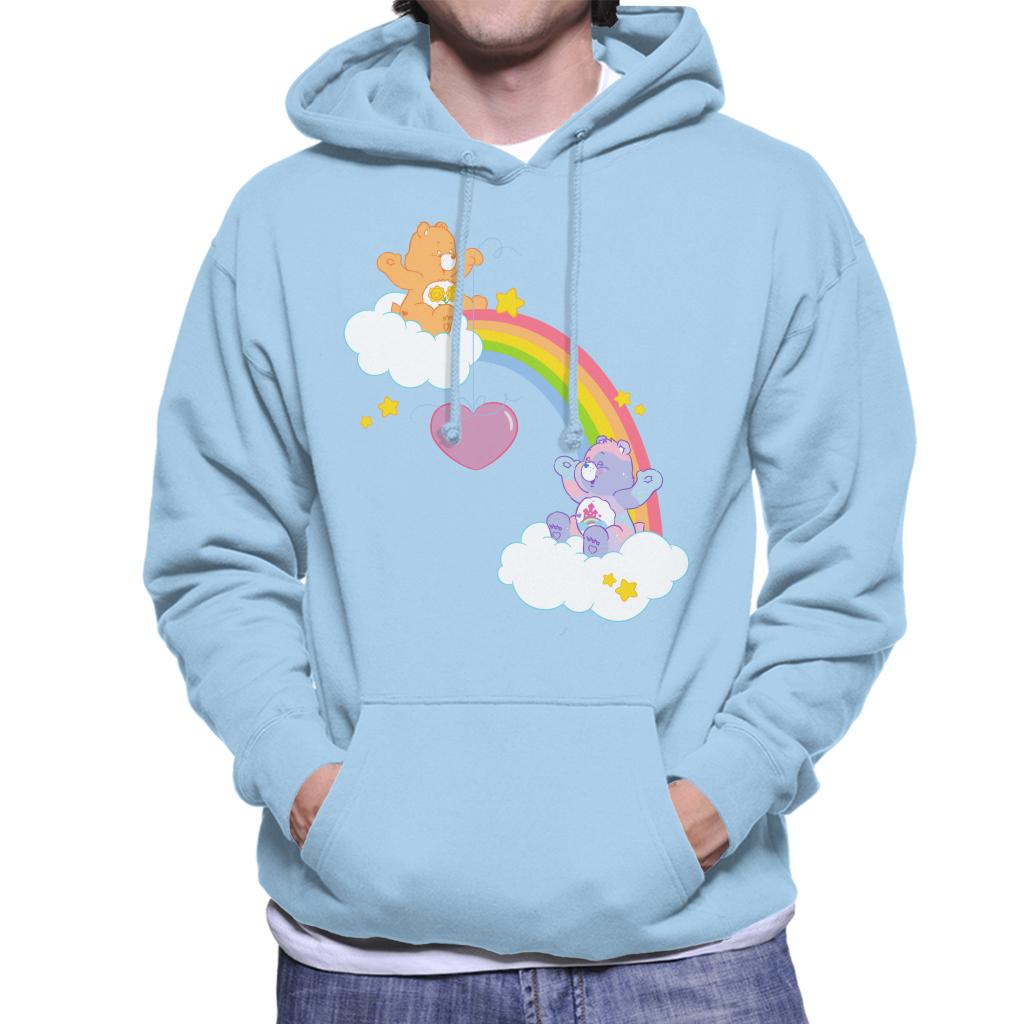 Care Bears Friend And Best Friend Bear Men's Hooded Sweatshirt-ALL + EVERY