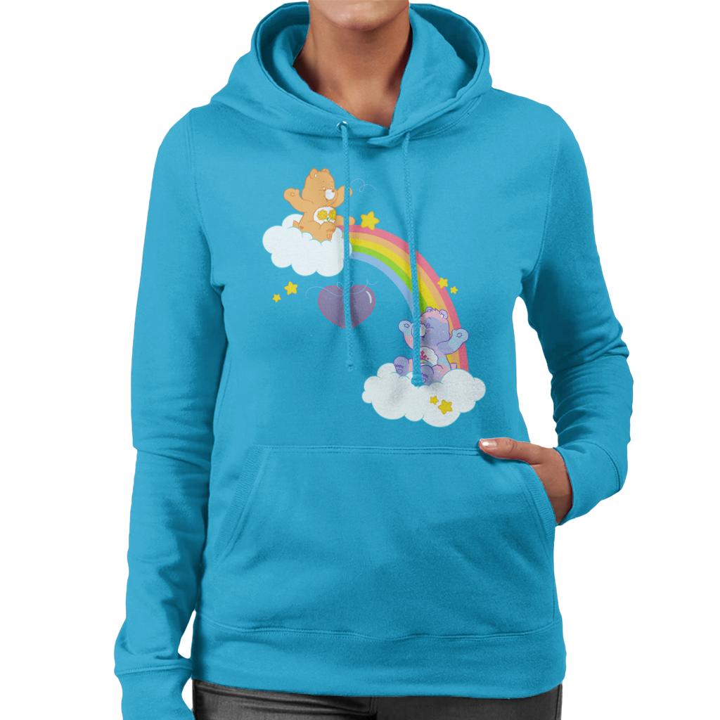 Care Bears Friend And Best Friend Bear Women's Hooded Sweatshirt-ALL + EVERY