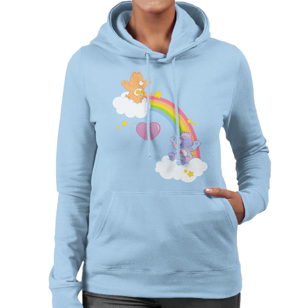 Care Bears Friend And Best Friend Bear Women's Hooded Sweatshirt-ALL + EVERY