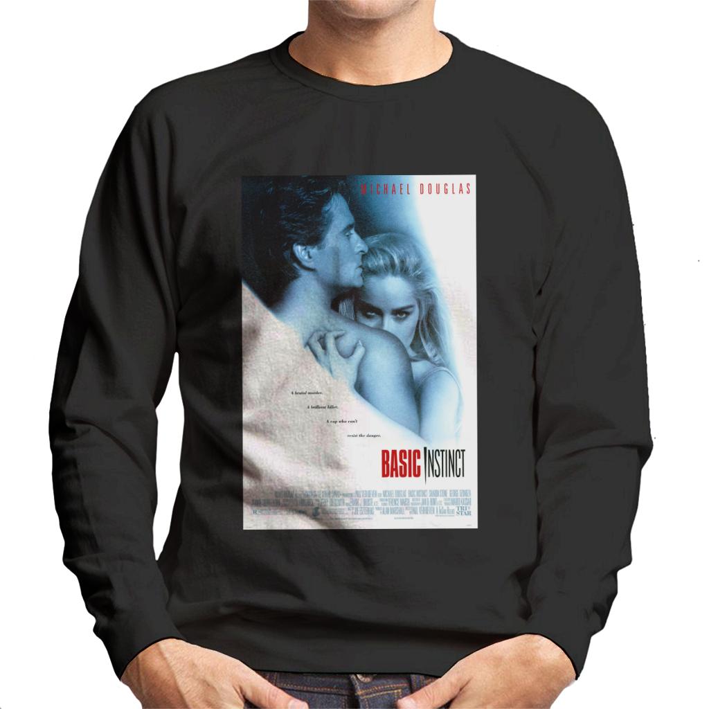 Basic Instinct Resist The Danger Theatrical Poster Men's Sweatshirt-ALL + EVERY