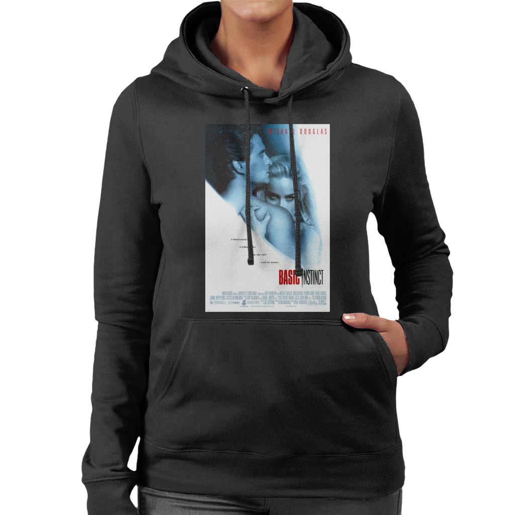 Basic Instinct Resist The Danger Theatrical Poster Women's Hooded Sweatshirt-ALL + EVERY