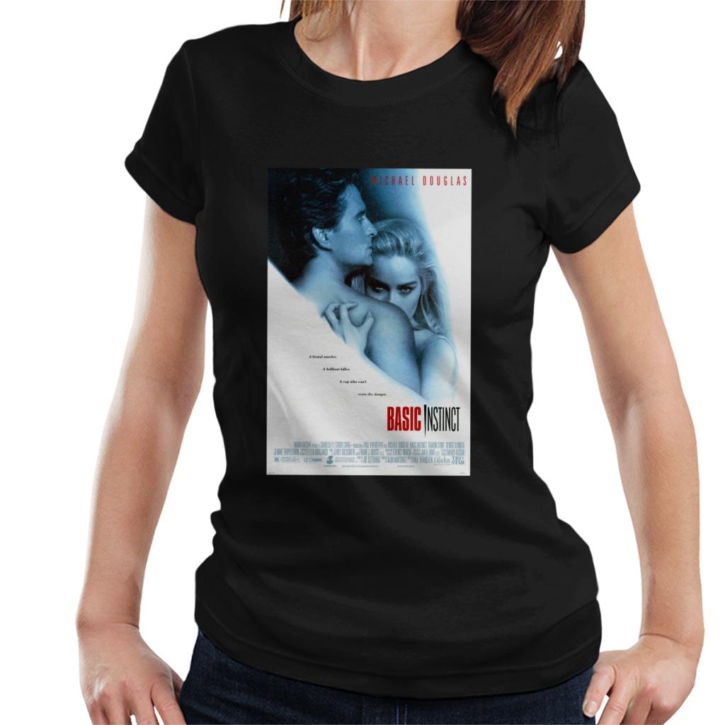 Basic Instinct Resist The Danger Theatrical Poster Women's T-Shirt-ALL + EVERY