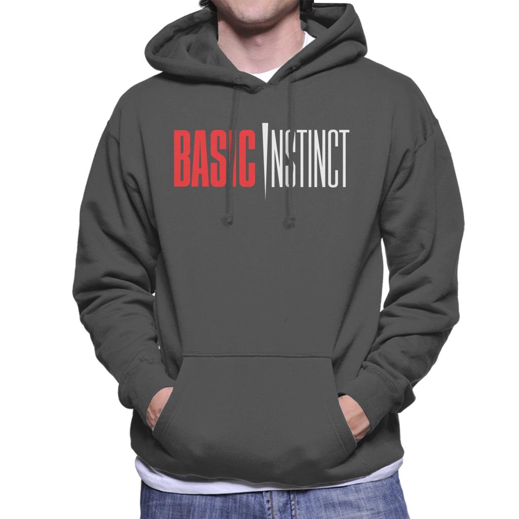 Basic Instinct Red And White Logo Men's Hooded Sweatshirt-ALL + EVERY