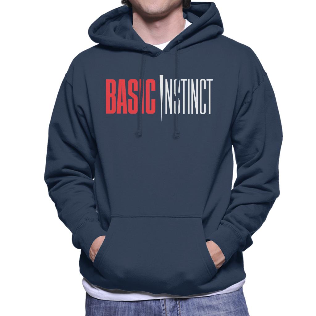 Basic Instinct Red And White Logo Men's Hooded Sweatshirt-ALL + EVERY