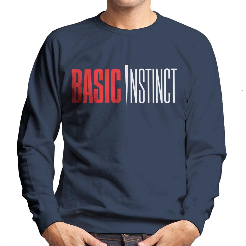 Basic Instinct Red And White Logo Men's Sweatshirt-ALL + EVERY