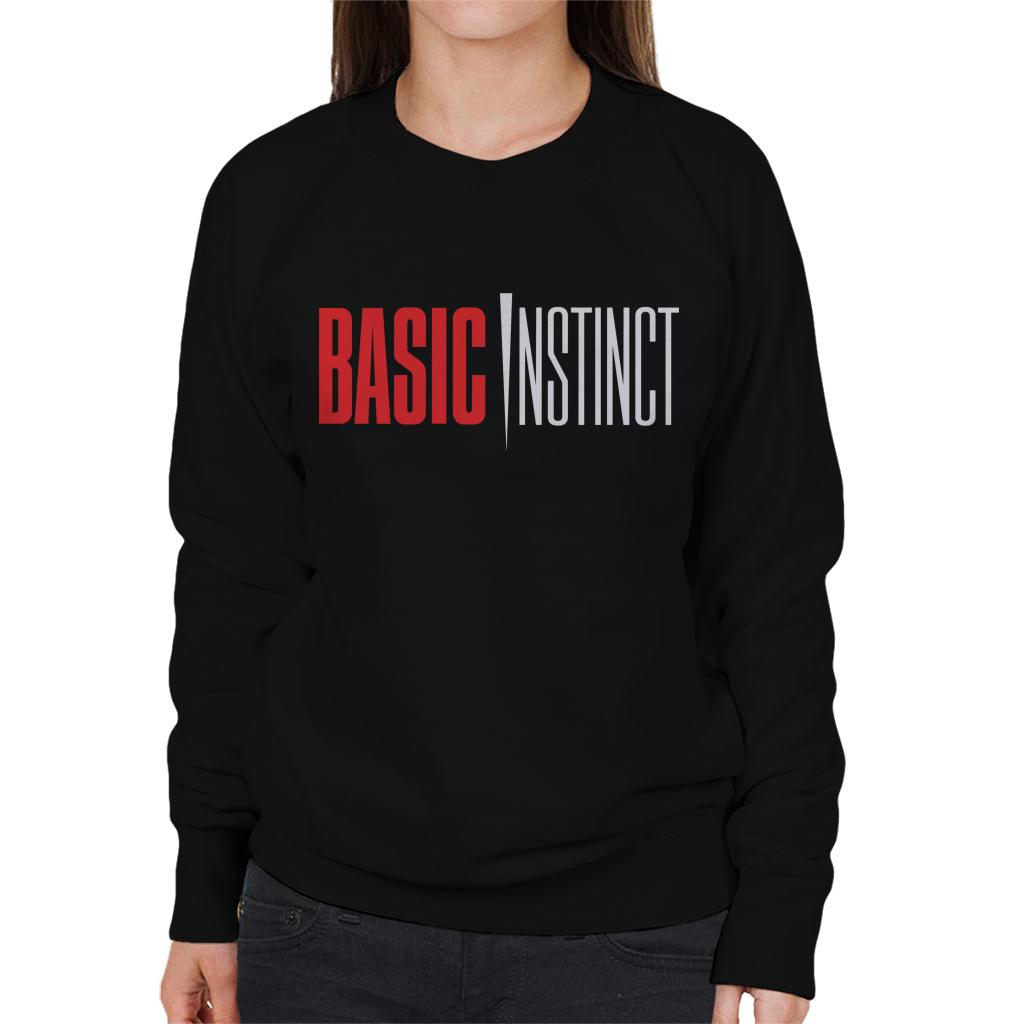 Basic Instinct Red And White Logo Women's Sweatshirt-ALL + EVERY