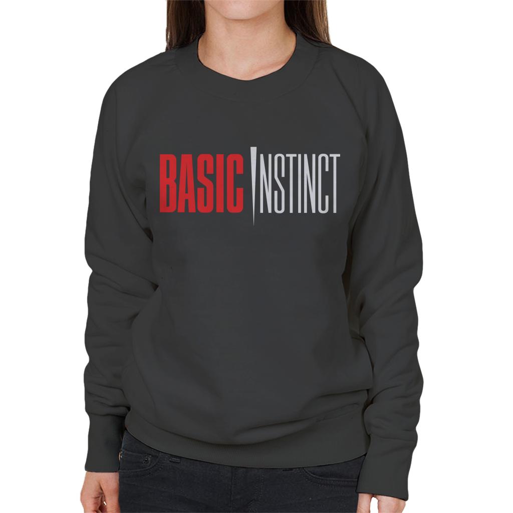 Basic Instinct Red And White Logo Women's Sweatshirt-ALL + EVERY