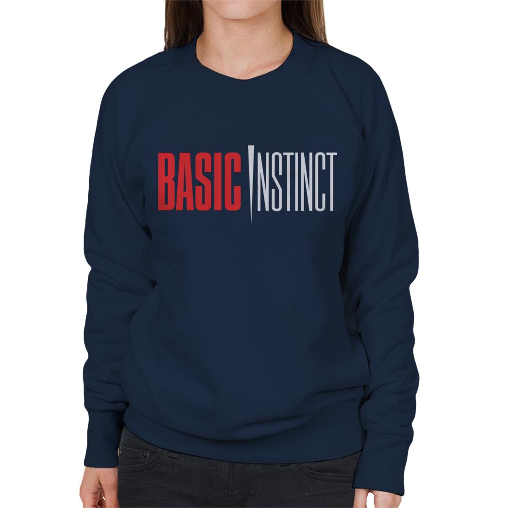 Basic Instinct Red And White Logo Women's Sweatshirt-ALL + EVERY