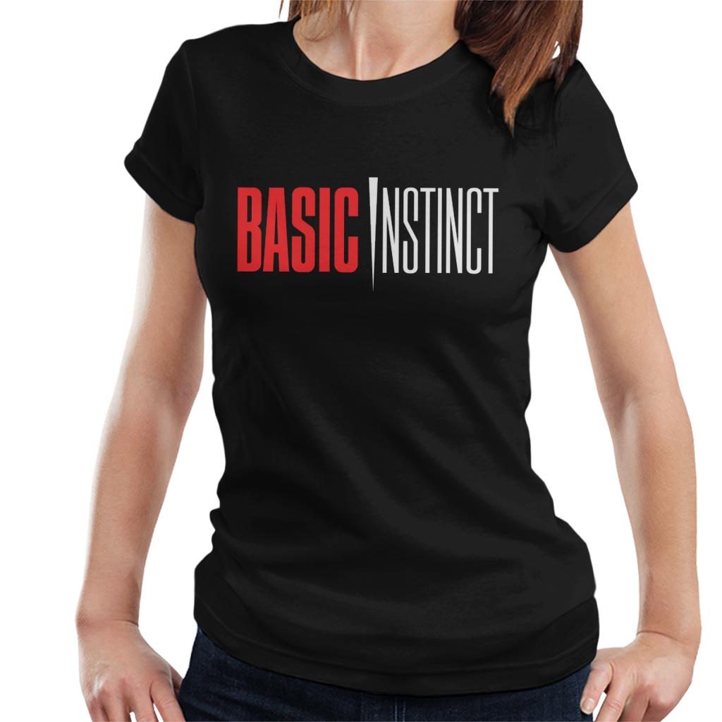 Basic Instinct Red And White Logo Women's T-Shirt-ALL + EVERY